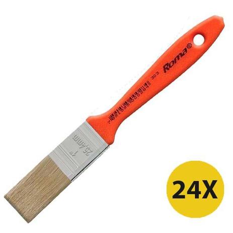 Kit 24 Pincel Trincha 1 Polegada Roma Verniz 303 Madeira Menor preço em Kit 24 Pincel Trincha 1 Polegada Roma Verniz 303 Madeira