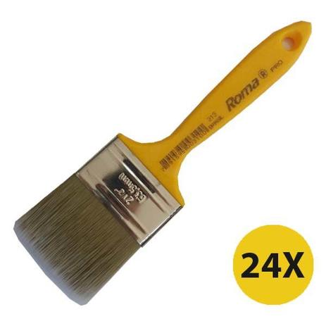 Kit 24 Pincel Trincha 2 1/2 Polegada Roma Verniz Pro 313 Menor preço em Kit 24 Pincel Trincha 2 1/2 Polegada Roma Verniz Pro 313