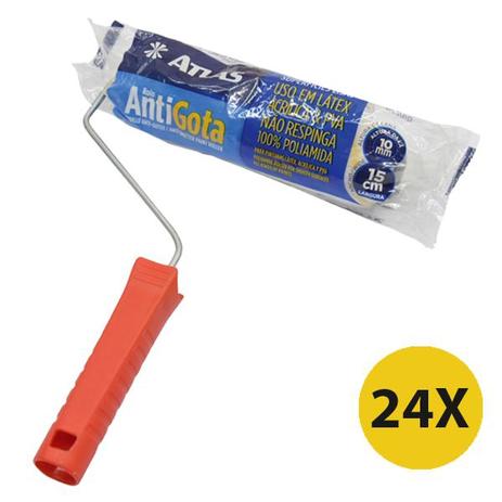 Kit 24 Rolo Antigota Profissional Big Premium 15cm Atlas Menor preço em Kit 24 Rolo Antigota Profissional Big Premium 15cm Atlas
