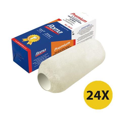 Kit 24 Rolo Lã Premium Alto Rendimento Pintura Acrilico Roma 23cm Menor preço em Kit 24 Rolo Lã Premium Alto Rendimento Pintura Acrilico Roma 23cm