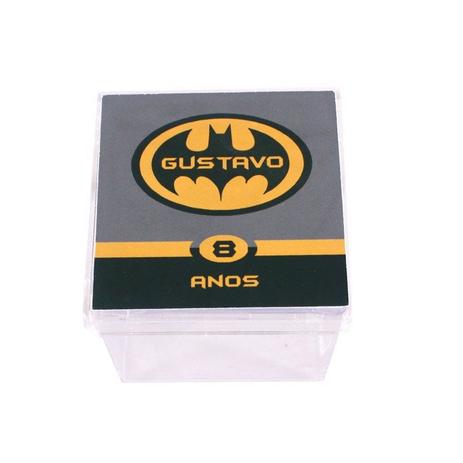 Kit 25 Lembrancinha Caixa Acrílica Personalizada Batman - Aluá festas Menor preço em Kit 25 Lembrancinha Caixa Acrílica Personalizada Batman - Aluá festas