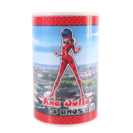 Kit 25 Lembrancinha Cofrinho Personalizad Ladybug Miraculous - Aluá festas Menor preço em Kit 25 Lembrancinha Cofrinho Personalizad Ladybug Miraculous - Aluá festas