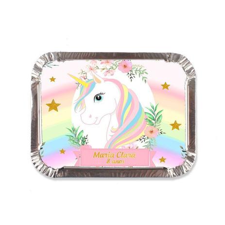 Kit 25 Lembrancinha Marmitinha Personalizada Unicórnio Encantado - Aluá festas Menor preço em Kit 25 Lembrancinha Marmitinha Personalizada Unicórnio Encantado - Aluá festas