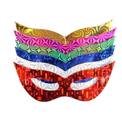 Kit 25 Máscara Holográfica Gatinha - Aluá festas Menor preço em Kit 25 Máscara Holográfica Gatinha - Aluá festas