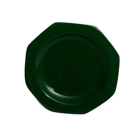 Kit 25 Pratos Plásticos Oitavados Pretos Duros - Utiliplas Menor preço em Kit 25 Pratos Plásticos Oitavados Pretos Duros - Utiliplas