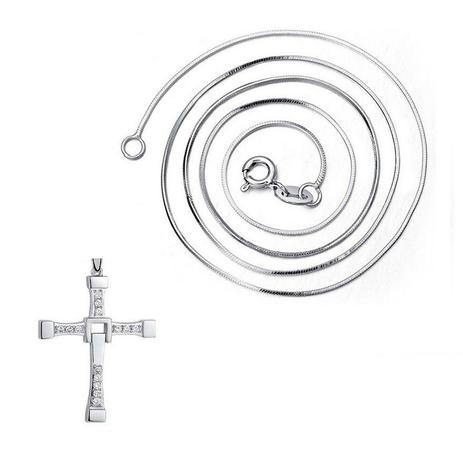 Kit 2703 Colar corrente veneziana 60 cm 2,29 g e crucifixo de prata 925 3 cm - Vanglore Menor preço em Kit 2703 Colar corrente veneziana 60 cm 2,29 g e crucifixo de prata 925 3 cm - Vanglore