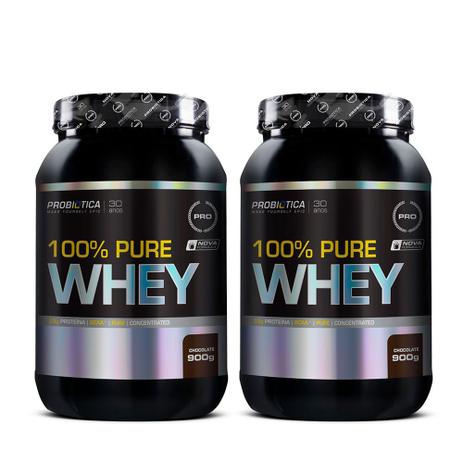 Kit 2x 100% Pure Whey 900g Probiótica Menor preço em Kit 2x 100% Pure Whey 900g Probiótica