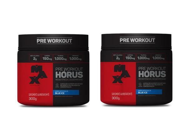 kit 2x Horus Pré Workout - 300g - Max Titanium Menor preço em kit 2x Horus Pré Workout - 300g - Max Titanium