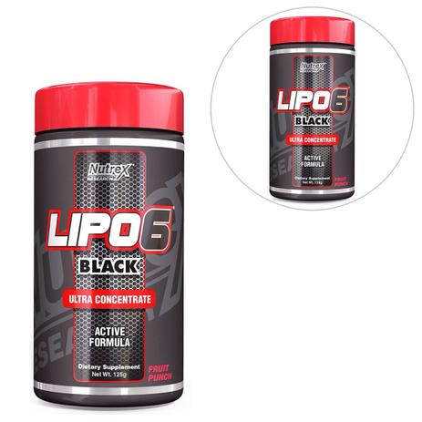 Kit 2x Lipo 6 Black Ultra Concentrado 125g - Nutrex Menor preço em Kit 2x Lipo 6 Black Ultra Concentrado 125g - Nutrex