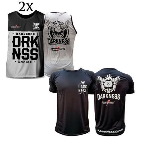 Kit 2x Regatas Darkness Empire + Camiseta Nation - Integral medica Menor preço em Kit 2x Regatas Darkness Empire + Camiseta Nation - Integral medica