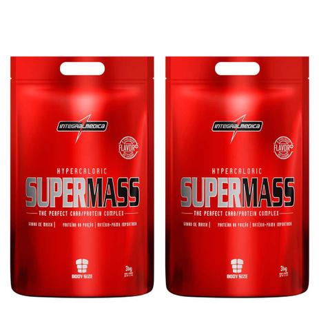 Kit 2x Super Mass 3kg - Integralmedica Menor preço em Kit 2x Super Mass 3kg - Integralmedica