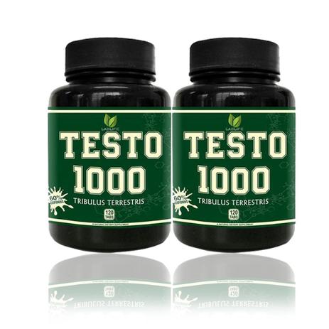 Kit 2x Tribulus Terrestris 1000mg 120 Tabs Testo1000 - Lablife Menor preço em Kit 2x Tribulus Terrestris 1000mg 120 Tabs Testo1000 - Lablife