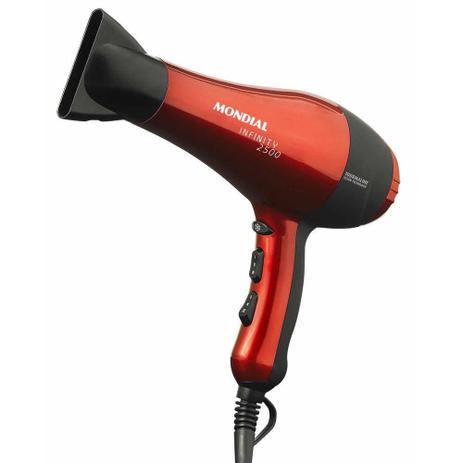 Kit 2x1 Mondial Secador e Prancha, Vermelho - 110V Menor preço em Kit 2x1 Mondial Secador e Prancha, Vermelho - 110V