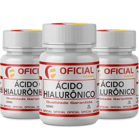 Kit 3 Ácido Hialurônico 50Mg 30 Cápsulas - Kits oficialfarma Menor preço em Kit 3 Ácido Hialurônico 50Mg 30 Cápsulas - Kits oficialfarma