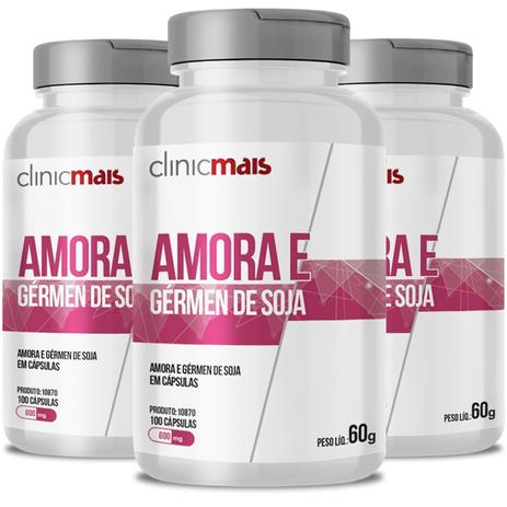 Kit 3 amora e germen de soja 600mg chá mais 100 cápsulas é boa?