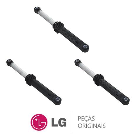 KIT 3 Amortecedores do Cesto 4901ER2003A Lavadora e Lava e Seca LG WD-1403FDA, WD-1403RD, WD1485AT Menor preço em KIT 3 Amortecedores do Cesto 4901ER2003A Lavadora e Lava e Seca LG WD-1403FDA, WD-1403RD, WD1485AT