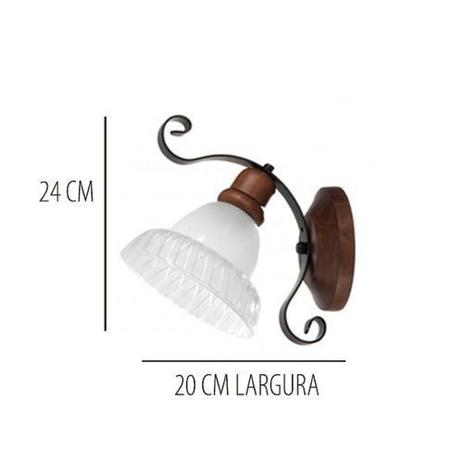 Kit 3 Arandela Vintage Rústica Sombrero 1 Lâmpada Madelustre Menor preço em Kit 3 Arandela Vintage Rústica Sombrero 1 Lâmpada Madelustre