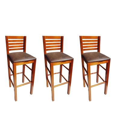 Kit 3 Banqueta Alta para Cozinha / Bar / Balcão / com Estofado cor Mel Mod. Laguna - Flex Mesas e Cadeiras é ruim? Kit 3 Banqueta Alta para Cozinha / Bar / Balcão / com Estofado cor Mel Mod. Laguna - Flex Mesas e Cadeiras é boa?