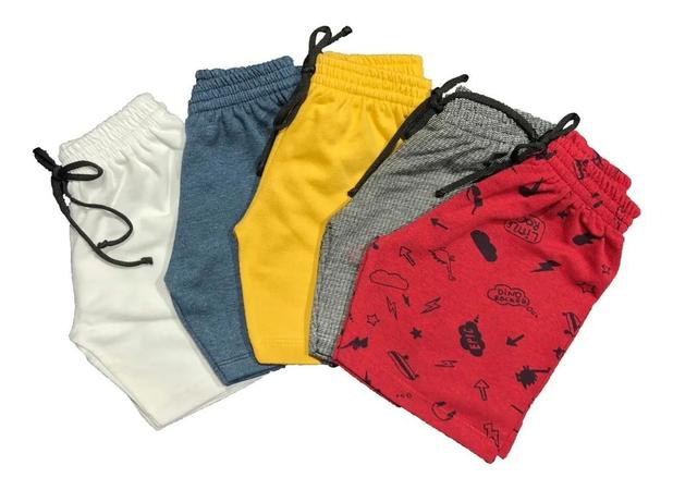 Kit 3 Bermuda Moletom Infantil Menino Central Kids Menor preço em Kit 3 Bermuda Moletom Infantil Menino Central Kids