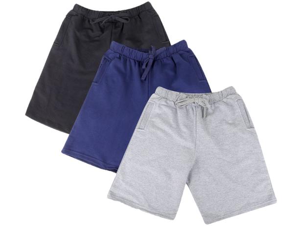 Kit 3 Bermudas Olimpikus Casual Masculina Menor preço em Kit 3 Bermudas Olimpikus Casual Masculina