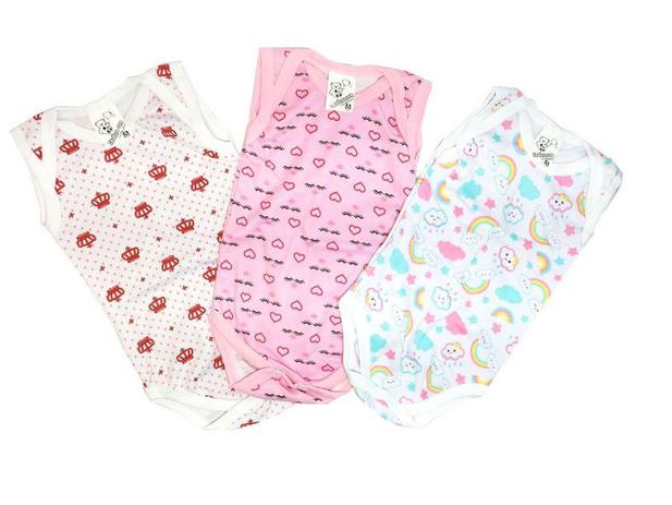 Kit 3 Body regata suedine estampado - Mafessoni Menor preço em Kit 3 Body regata suedine estampado - Mafessoni