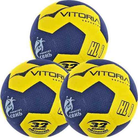 Kit 3 Bolas Handebol Oficial Vitoria Gripp Pu H1l - Mirim - Vitoria esportes Menor preço em Kit 3 Bolas Handebol Oficial Vitoria Gripp Pu H1l - Mirim - Vitoria esportes
