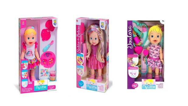 Kit 3 Bonecas My Little Doutora Loira +Come E Faz Caquinha +Salão De Beleza - Divertoys Menor preço em Kit 3 Bonecas My Little Doutora Loira +Come E Faz Caquinha +Salão De Beleza - Divertoys
