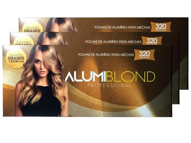 Kit 3 Caixas de Papel Alumínio para Mechas Alumiblonde - 320 Folhas - 9,5x30 320unid é ruim? Kit 3 Caixas de Papel Alumínio para Mechas Alumiblonde - 320 Folhas - 9,5x30 320unid é boa?