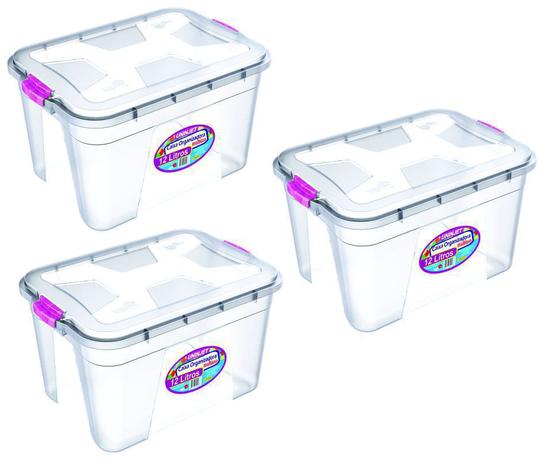 Kit 3 Caixas Organizadoras Transparente 12 Litros - Uninjet é boa?