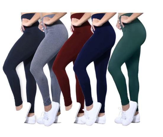 kit 3 Calça Legging Feminina Cores Academia Yoga Corrida - confecção fenix  - Calça Legging - Magazine Luiza