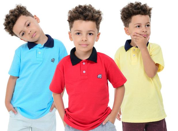 camisa polo infantil de marca
