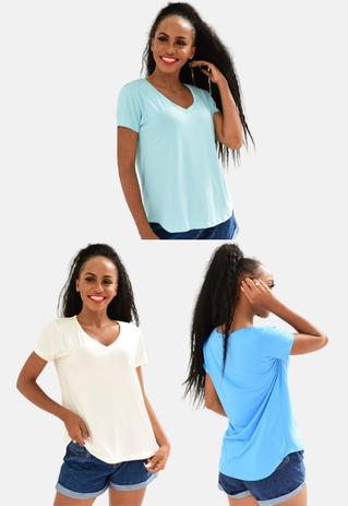 3 camisetas femininas