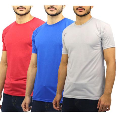 camisa de malha gola careca