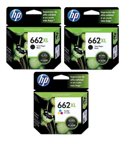 Kit 3 Cartuchos 662xl ( 2 Pretos + 1 Colorido ) - Theprintt Menor preço em Kit 3 Cartuchos 662xl ( 2 Pretos + 1 Colorido ) - Theprintt