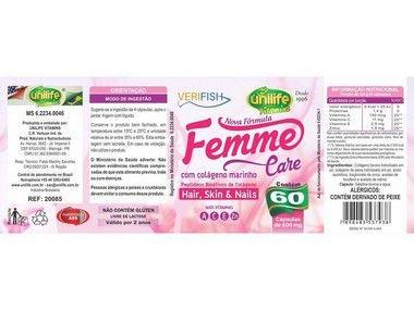 Kit 3 Colágeno Femme Care Verifish Unilife 60 Cápsulas Menor preço em Kit 3 Colágeno Femme Care Verifish Unilife 60 Cápsulas