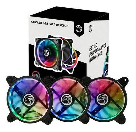 Kit 3 Cooler Ventoinha Fan Rgb 120mm 12cm Bpc-Kdl-Argb Com Controladora e Controle Remoto - BRAZIL PC Menor preço em Kit 3 Cooler Ventoinha Fan Rgb 120mm 12cm Bpc-Kdl-Argb Com Controladora e Controle Remoto - BRAZIL PC