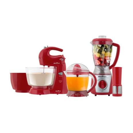 Kit 3 em 1 Britânia com Liquidificador Batedeira e Espremedor - Britania portateis Menor preço em Kit 3 em 1 Britânia com Liquidificador Batedeira e Espremedor - Britania portateis