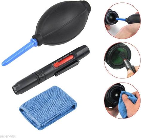 Kit 3 Em 1 Para Limpeza De Lentes Fotográfica P Foto E Vídeo - OEM Menor preço em Kit 3 Em 1 Para Limpeza De Lentes Fotográfica P Foto E Vídeo - OEM
