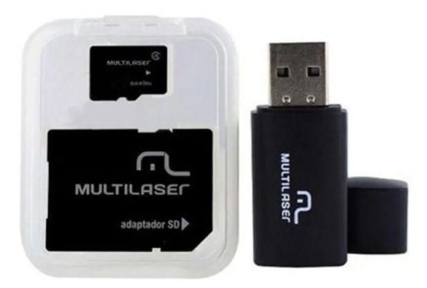 Kit 3 em 1 Pen drive + Adaptador SD + Cartão De Memória Classe 10 com Trava de Segurança 64GB Preto Multilaser - MC115 Menor preço em Kit 3 em 1 Pen drive + Adaptador SD + Cartão De Memória Classe 10 com Trava de Segurança 64GB Preto Multilaser - MC115