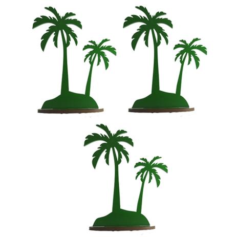 Kit 3 Enfeite de Mesa Festa Coqueiro P 15x12 MDF 9mm Madeira Pintado - Atacadão do artesanato mdf Menor preço em Kit 3 Enfeite de Mesa Festa Coqueiro P 15x12 MDF 9mm Madeira Pintado - Atacadão do artesanato mdf