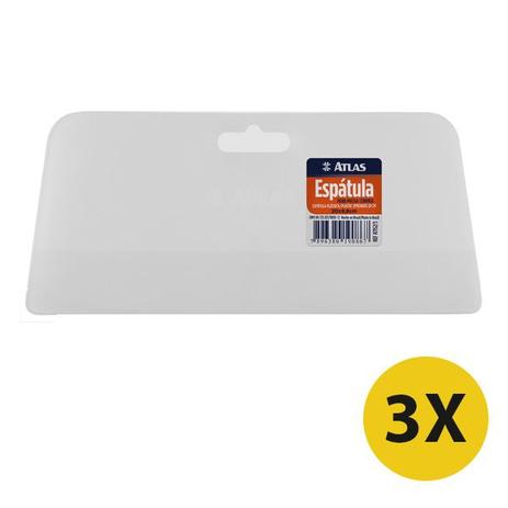 Kit 3 Espatula Para Massa Corrida Gesso Plastico 20x9cm - Atlas Menor preço em Kit 3 Espatula Para Massa Corrida Gesso Plastico 20x9cm - Atlas