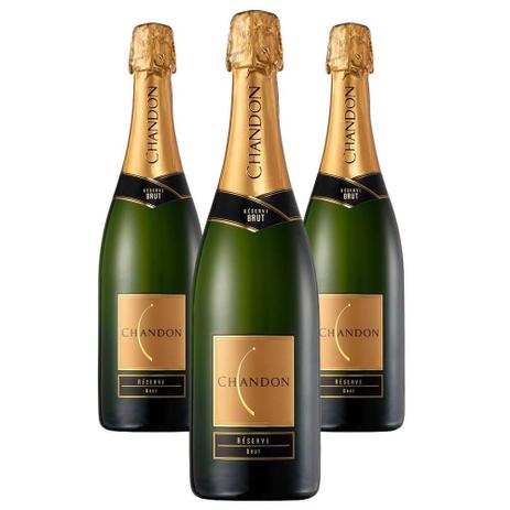 Kit 3 Espumantes Reserv Brut 750ml - Chandon