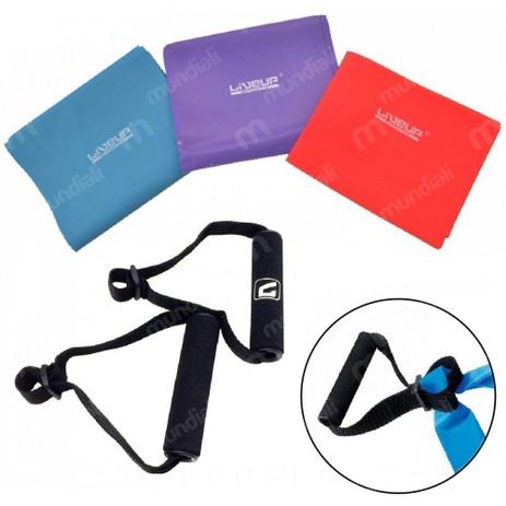 Kit 3 Faixas Elasticas + Pegador Confortavel Liveup Menor preço em Kit 3 Faixas Elasticas + Pegador Confortavel Liveup