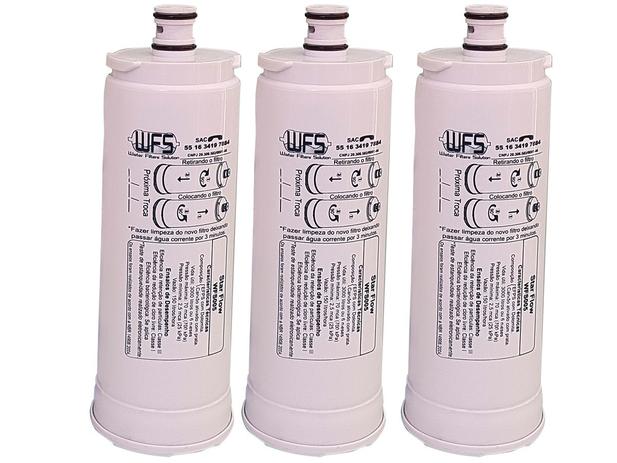 Kit 3 Filtro Refil para Purificador de Água Masterfrio - Rótulo Branco - Bico Fino 19,5mm - Wfs Menor preço em Kit 3 Filtro Refil para Purificador de Água Masterfrio - Rótulo Branco - Bico Fino 19,5mm - Wfs