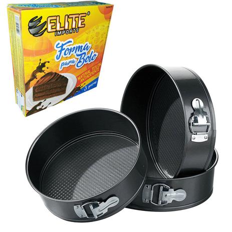 Kit 3 Formas Bolos Tortas Fundo Removível Redondo 24 26 e 28 - NM é boa?