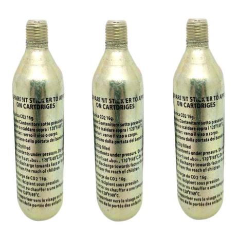 Kit 3 garrafas Co2 16g Refil Remendo Pneu E Jaqueta Air Bag One - Bering Menor preço em Kit 3 garrafas Co2 16g Refil Remendo Pneu E Jaqueta Air Bag One - Bering