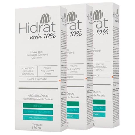 Kit 3 Hidrat Ureia 10% Loção para Hidratação Corporal 150ml - Cimed Menor preço em Kit 3 Hidrat Ureia 10% Loção para Hidratação Corporal 150ml - Cimed