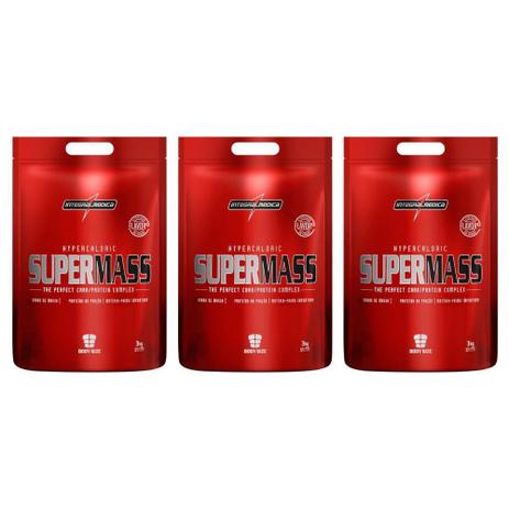 Kit 3 Hipercalóricos Super Mass 9Kg Baunilha - Integralmédica Menor preço em Kit 3 Hipercalóricos Super Mass 9Kg Baunilha - Integralmédica