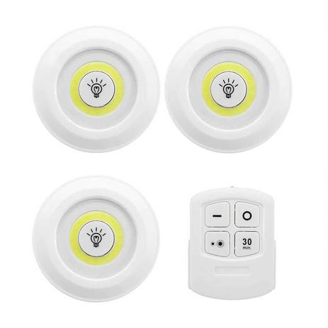 Kit 3 Lampada Luminaria Led Sem Fio Controle Remoto - RPC Menor preço em Kit 3 Lampada Luminaria Led Sem Fio Controle Remoto - RPC