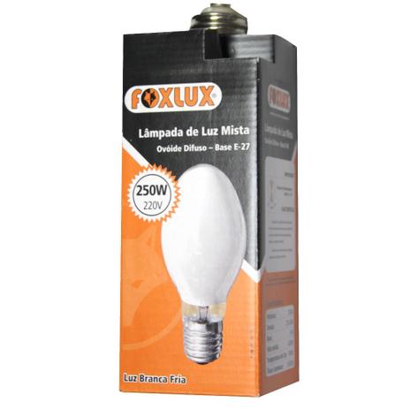 Kit 3 Lampadas Mista FOXLUX 250w 220V e27 Menor preço em Kit 3 Lampadas Mista FOXLUX 250w 220V e27